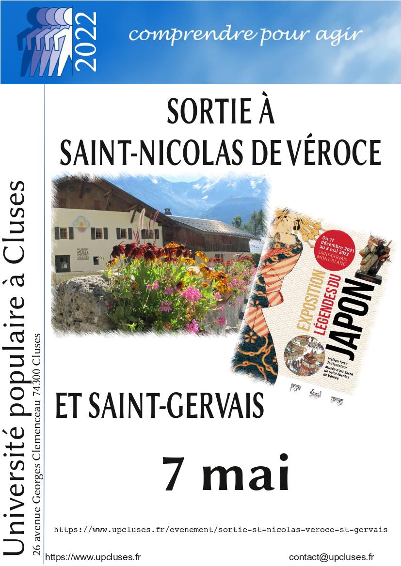 Sortie à St Nicolas de Véroce et St Gervais, le 7 mai 2022